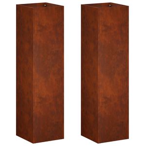 vidaXL &Gamma;&lambda;ά&sigma;&tau;&rho;&alpha; &Kappa;ή&pi;&omicron;&upsilon; 2 &tau;&mu;&chi;. &Sigma;&kappa; rusty 20 x 20 x 75 &epsilon;&kappa;.