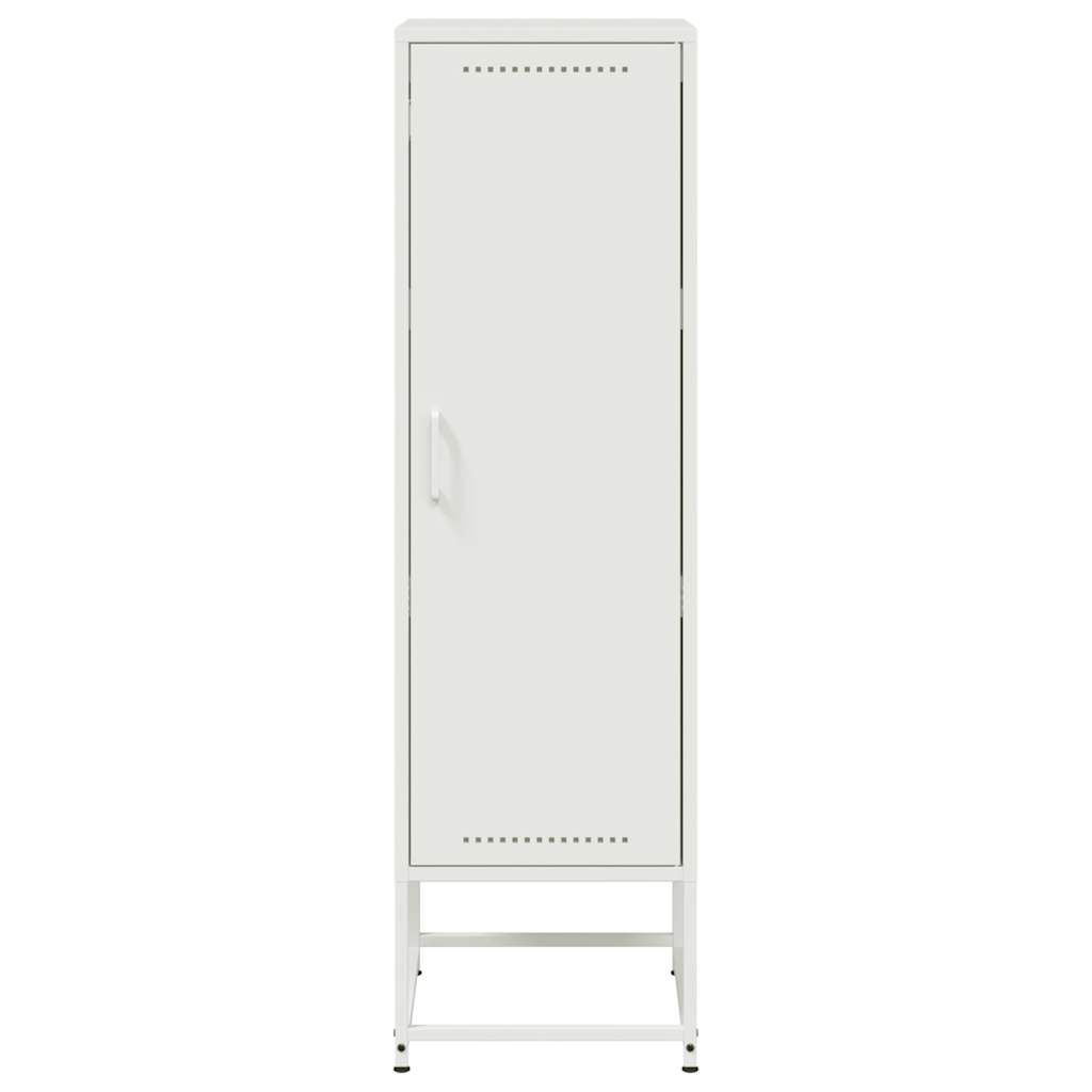 vidaXL Μπουφές Λευκός 36x39x123 εκ. από Ατσάλι