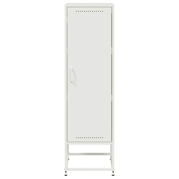 vidaXL Μπουφές Λευκός 36x39x123 εκ. από Ατσάλι