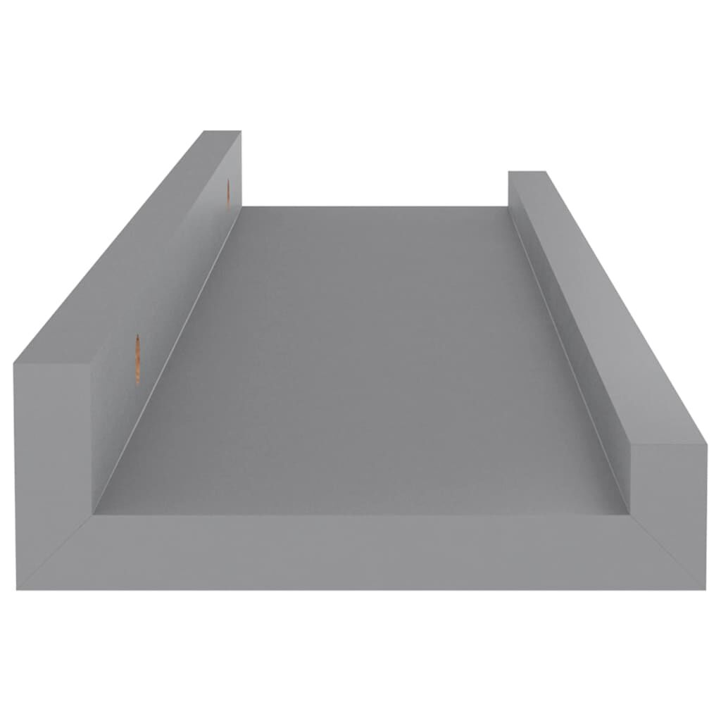 vidaXL Ράφια Τοίχου 4 τεμ. Γκρι 40 x 9 x 3 εκ.