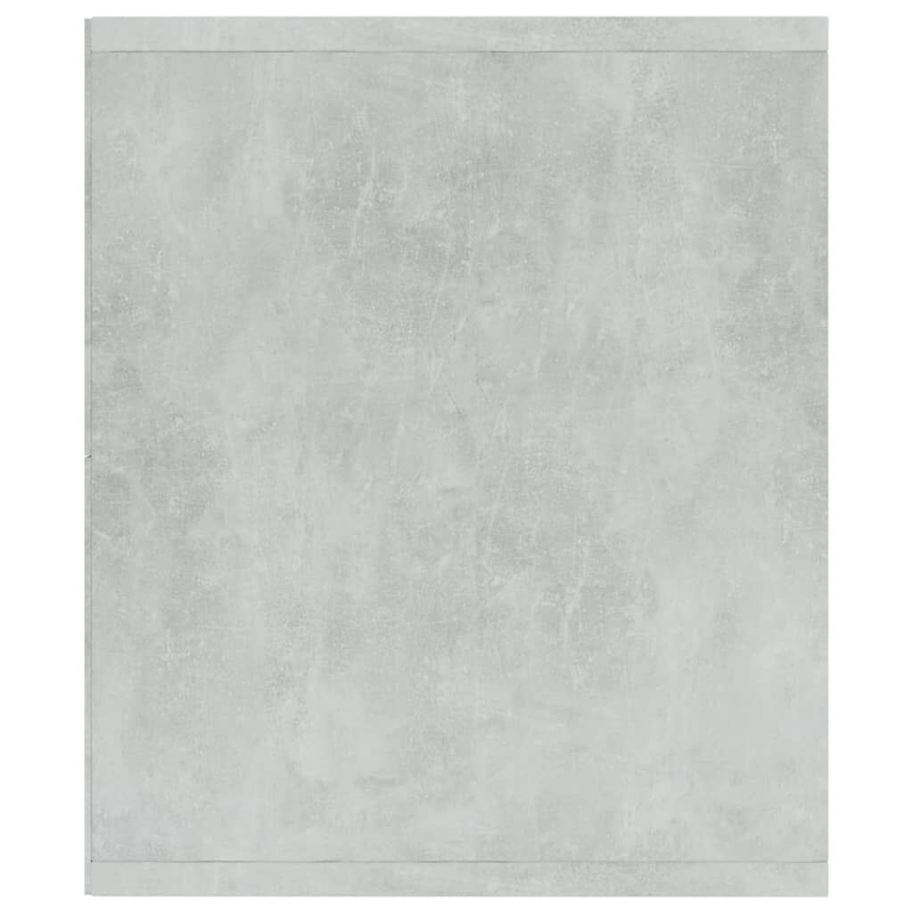 vidaXL Βιβλιοθήκη/Έπιπλο TV Γκρι Σκυροδέματος 36x30x114 εκ Επεξ. Ξύλο