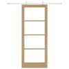 vidaXL Συρόμενη Πόρτα ORKDAL Φυσικό 86 x 211 cm