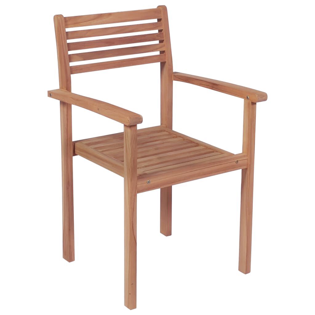 vidaXL Καρέκλες Κήπου 2 τεμ. από Μασίφ Ξύλο Teak με Taupe Μαξιλάρια