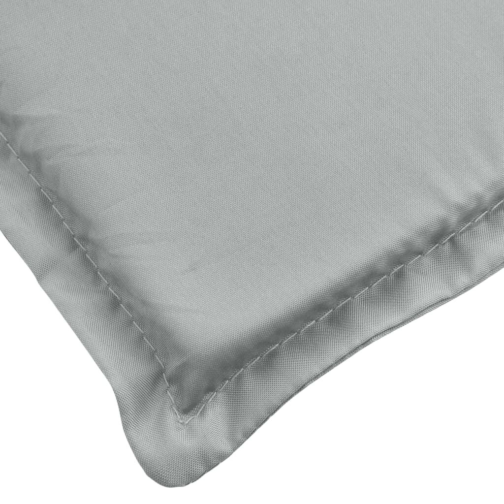 vidaXL Μαξιλάρι Ξαπλώστρας Ανοιχτό Γκρι 200x60x4 εκ. Ύφασμα