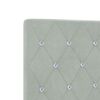 vidaXL Βελούδινο Κεφαλάρι Argyle Ανοιχτό γκρι 80 cm Βελούδο