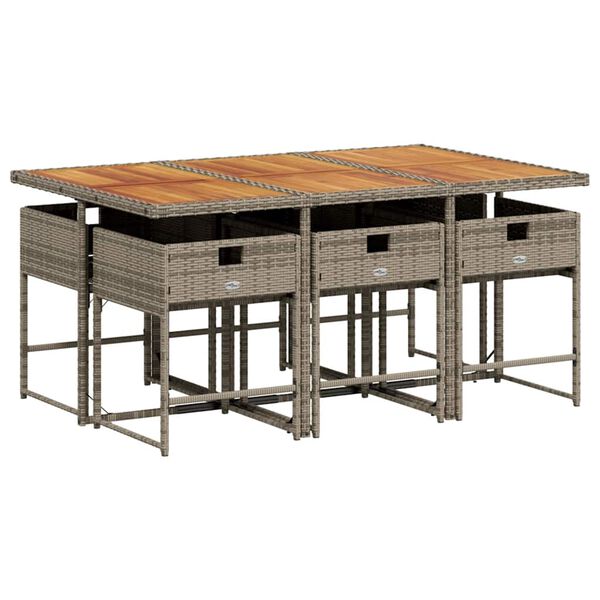 vidaXL &Sigma;&epsilon;&tau; &Tau;&rho;&alpha;&pi;&epsilon;&zeta;&alpha;&rho;ί&alpha;&sigmaf; &Kappa;ή&pi;&omicron;&upsilon; 7 &tau;&epsilon;&mu;. &Gamma;&kappa;&rho;&iota; &Sigma;&upsilon;&nu;&theta;. &Rho;&alpha;&tau;ά&nu; &mu;&epsilon; &Mu;&alpha;&xi;&iota;&lambda;ά&rho;&iota;&alpha;