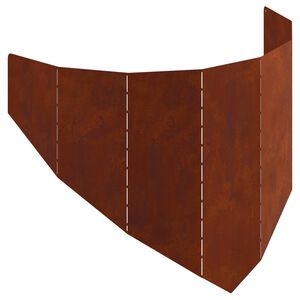 vidaXL &Pi;&epsilon;&rho;ί&gamma;&rho;&alpha;&mu;&mu;&alpha; &gamma;&kappa;&alpha;&zeta;ό&nu; 100 x 45 cm &Alpha;&tau;&sigma;ά&lambda;&iota; &Sigma;&kappa; rusty