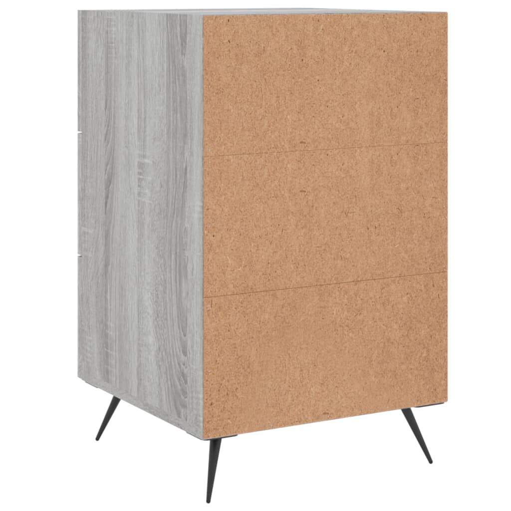 vidaXL Κομοδίνο Γκρι Sonoma 40 x 40 x 66 εκ. από Επεξεργασμένο Ξύλο