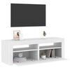 vidaXL Έπιπλο Τηλεόρασης με LED Λευκό 120x35x40 εκ.