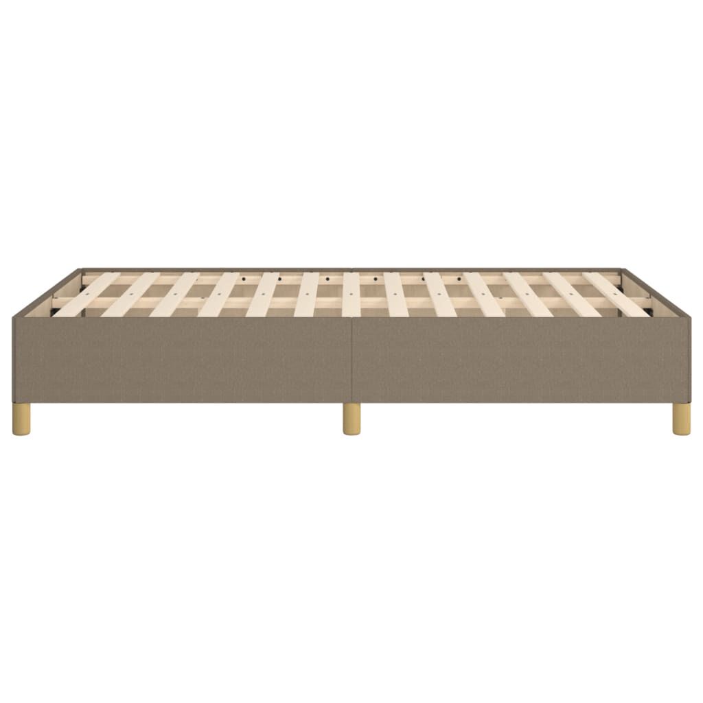vidaXL Σκελετός Κρεβατιού Χωρίς Στρώμα Taupe 120x200 εκ. Υφασμάτινο