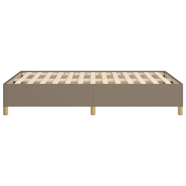 vidaXL Σκελετός Κρεβατιού Χωρίς Στρώμα Taupe 120x200 εκ. Υφασμάτινο