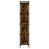 vidaXL Βιβλιοθήκη 5 Επιπέδων Καπνιστή Δρυς 76 x 32 x 158εκ. Επεξ. Ξύλο
