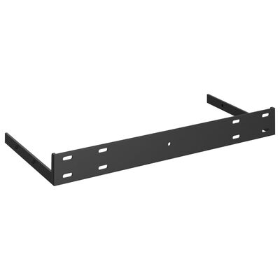 vidaXL Ράφι Τοίχου Μαύρο 50x23x3,8 εκ. MDF