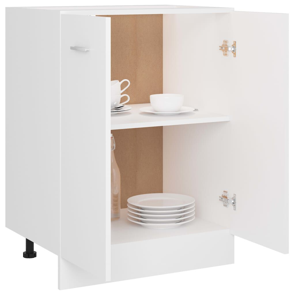 vidaXL Ντουλάπι Δαπέδου Lyon Λευκό 60x46x81,5 εκ. Επεξ. Ξύλο