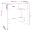 vidaXL Γραφείο Καφέ Δρυς 80 x 40 x 75 εκ. από Επεξεργασμένο Ξύλο