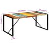 vidaXL Τραπεζαρία 175 x 90 x 76 εκ. από Μασίφ Ανακυκλωμένο Ξύλο