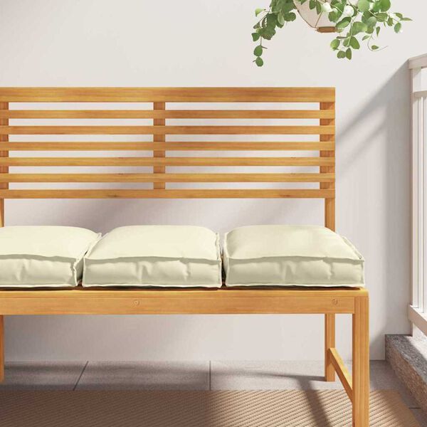 vidaXL Μαξιλάρι παλέτας για κάθισμα 2 pcs Κρεμ 40 x 40 x 8 εκ.