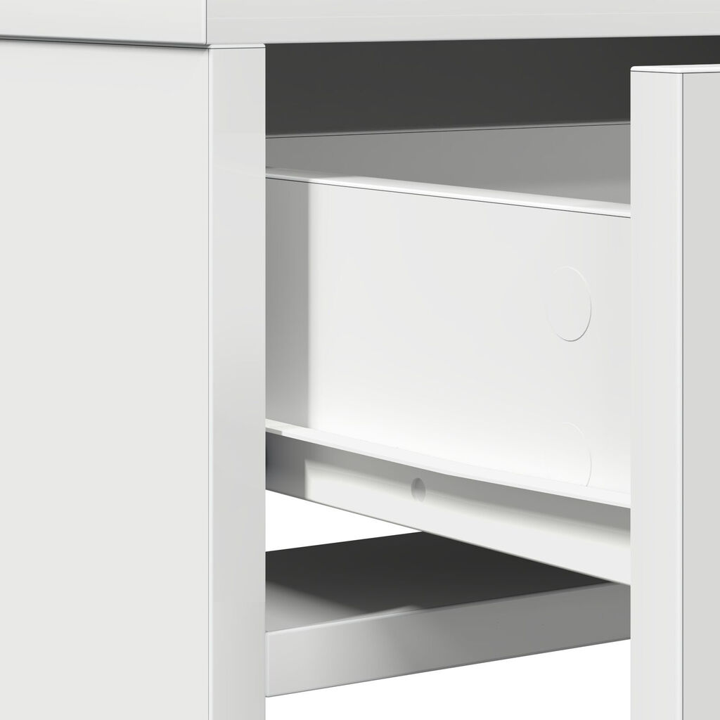vidaXL Τραπέζι Μακιγιάζ με Συρτάρια Λευκό 50x41x140 εκ