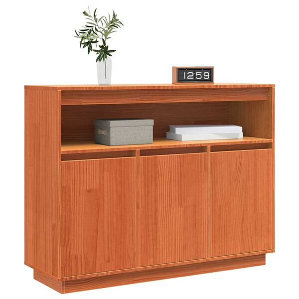 vidaXL Πλαϊνό γραφείο Καφέ 104,5 x 34 x 80 εκ
