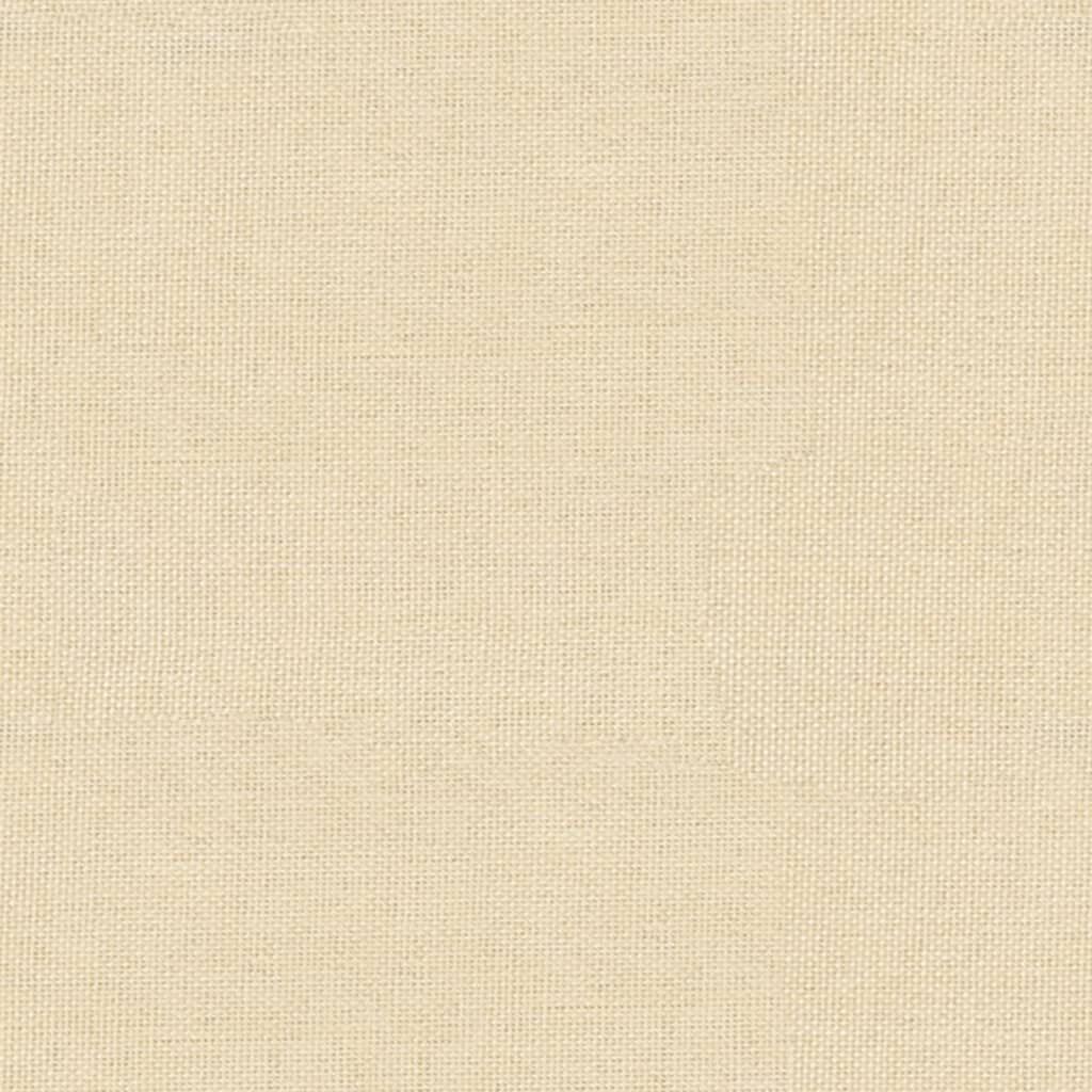 vidaXL Υποπόδιο Κρεμ 60x60x36 εκ. Ύφασμα & Συνθετικό Δέρμα