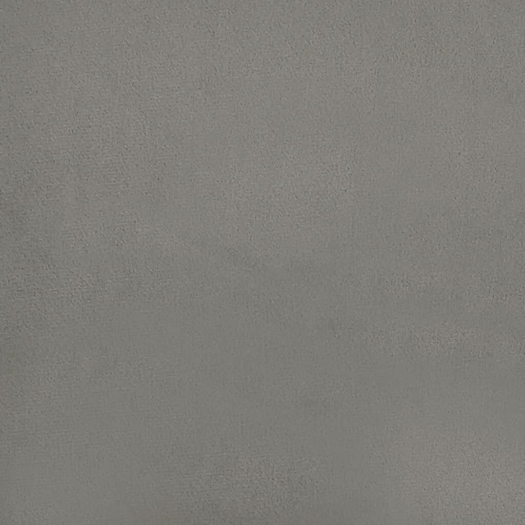 vidaXL Κεφαλάρι Κρεβατιού Ανοιχτό Γκρι 100x5x78/88 εκ. Βελούδινο