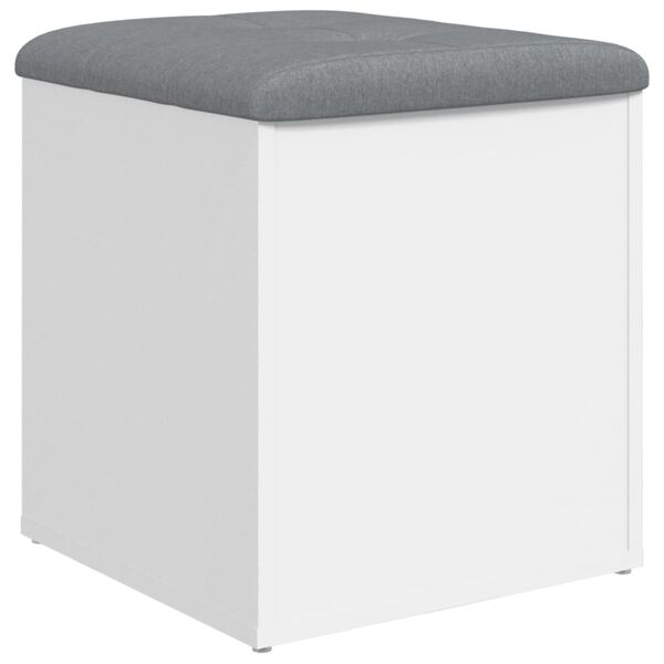 vidaXL Παγκάκι Αποθήκευσης Λευκό 42 x 42 x 45 εκ. από Επεξεργ. Ξύλο