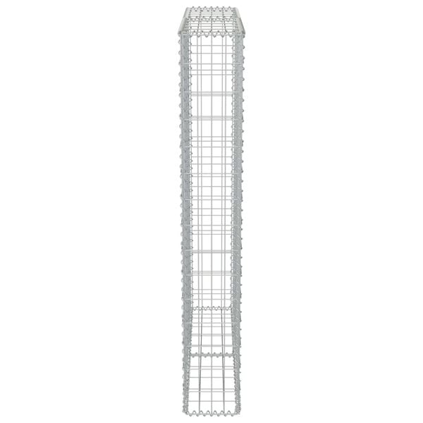 vidaXL Συρματοκιβώτιο Τοίχος 100x20x150 εκ. Γαλβαν.Χάλυβας + Καλύμματα