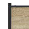 vidaXL Σκελετός Κρεβ. Χωρίς Στρώμα Sonoma Δρυς 183x213 εκ. Μεταλλικό