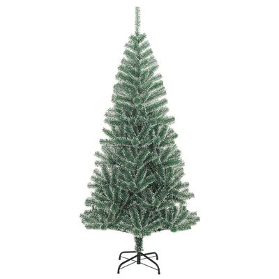 vidaXL Χριστουγεννιάτικο Δέντρο Τεχνητό με Χιόνι Πράσινο 210 εκ.
