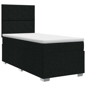 vidaXL &Kappa;&rho;&epsilon;&beta;ά&tau;&iota; box spring &mu;&epsilon; &sigma;&tau;&rho;ώ&mu;&alpha; &Mu;&alpha;ύ&rho;&omicron; 90 x 200 cm Ύ&phi;&alpha;&sigma;&mu;&alpha;