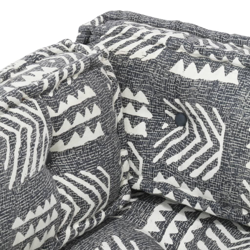 vidaXL Μαξιλάρι για Καναπέ από Παλέτες Γκρι Patchwork Υφασμάτινο