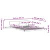vidaXL Σκελετός Κρεβατιού Λευκό 160 x 200 cm ξύλο