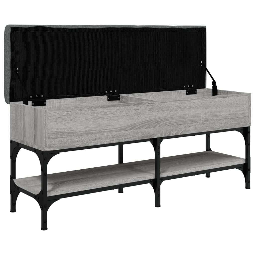 vidaXL Παπουτσοθήκη Γκρι Sonoma 102x32x45εκ. από Επεξεργασμένο Ξύλο