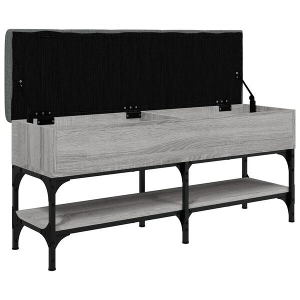 vidaXL Παπουτσοθήκη Γκρι Sonoma 102x32x45εκ. από Επεξεργασμένο Ξύλο