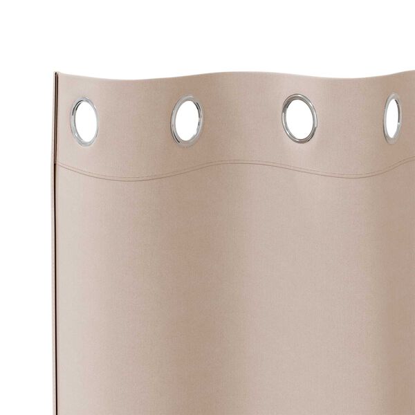 vidaXL Κουρτίνες με κουρτίνες 2 pcs Taupe 175 x 140 εκ. Πολυεστέρας