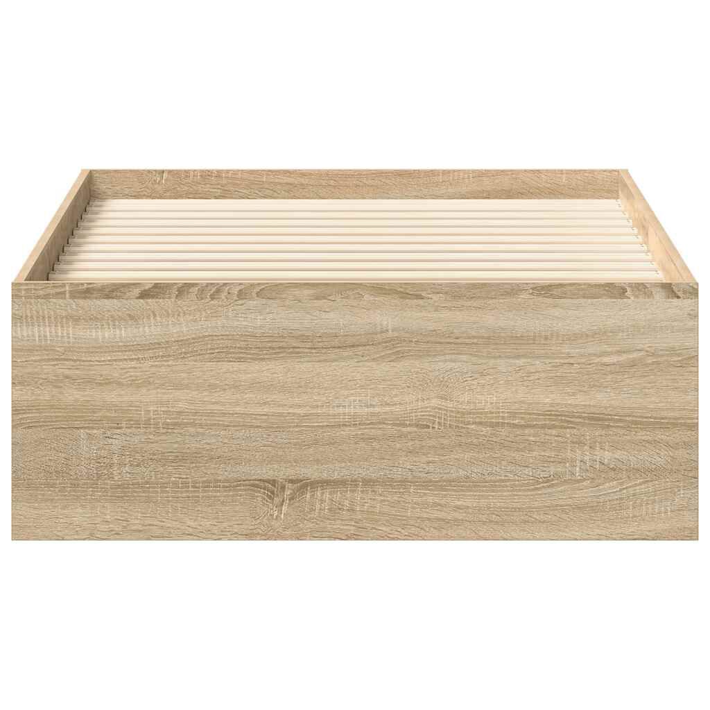 vidaXL Πλαίσιο Κρεβατιού Sonoma Δρυς 90 x 190 εκ.