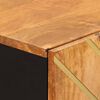 vidaXL Βοηθητικό Έπιπλο Καφέ/Μαύρο 60x33,5x75 εκ. Μασίφ Ξύλο Μάνγκο