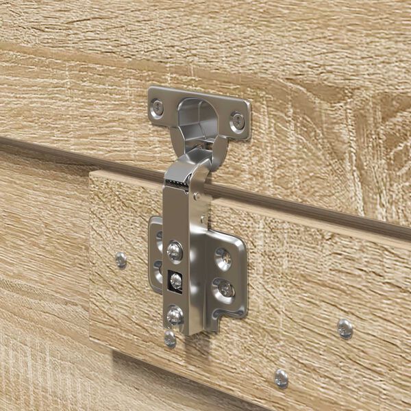Κρεβάτι αποθήκευσης vidaXL Sonoma Oak 135x190 εκ