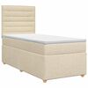 vidaXL &Kappa;&rho;&epsilon;&beta;ά&tau;&iota; box spring &mu;&epsilon; &sigma;&tau;&rho;ώ&mu;&alpha; &Kappa;&rho;&epsilon;&mu; 90 x 190 cm Ύ&phi;&alpha;&sigma;&mu;&alpha;