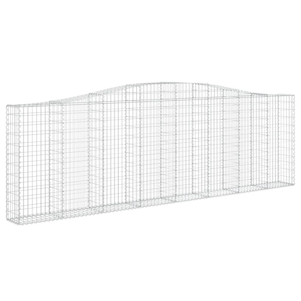 vidaXL Συρματοκιβώτια Τοξωτά 20 τεμ. 400x30x120/140 εκ. Γαλβαν. Ατσάλι