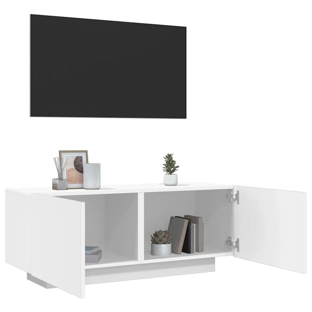 vidaXL Έπιπλο Τηλεόρασης Λευκό 100 x 35 x 40 εκ. Επεξ. Ξύλο