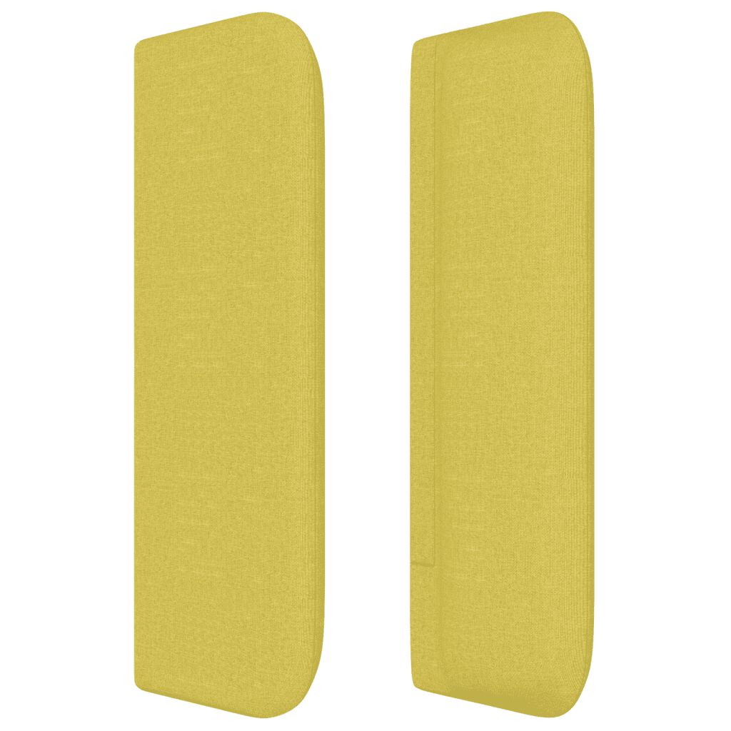 vidaXL Κεφαλάρι Κρεβατιού LED Πράσινο 147x16x78/88 εκ. Υφασμάτινο