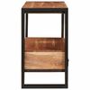 vidaXL Ντουλάπι νιπτήρα μπάνιου με ράφι Μασίφ ξύλο ακακίας και σίδερο