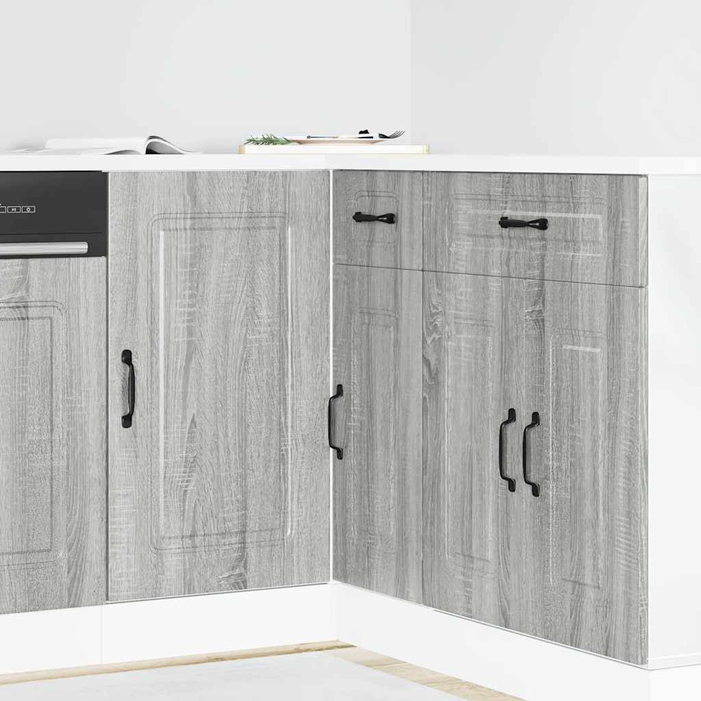 vidaXL ντουλάπι βάσης κουζίνας Kalmar Γκρι sonoma Επεξεργασμένο Ξύλο