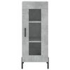 vidaXL Ντουλάπι Γκρι Σκυροδέματος 34,5x34x180 εκ. Επεξεργασμένο Ξύλο