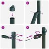 vidaXL Πό posts φράχτη 7 pcs Πράσινο Ø32mm 150 εκ