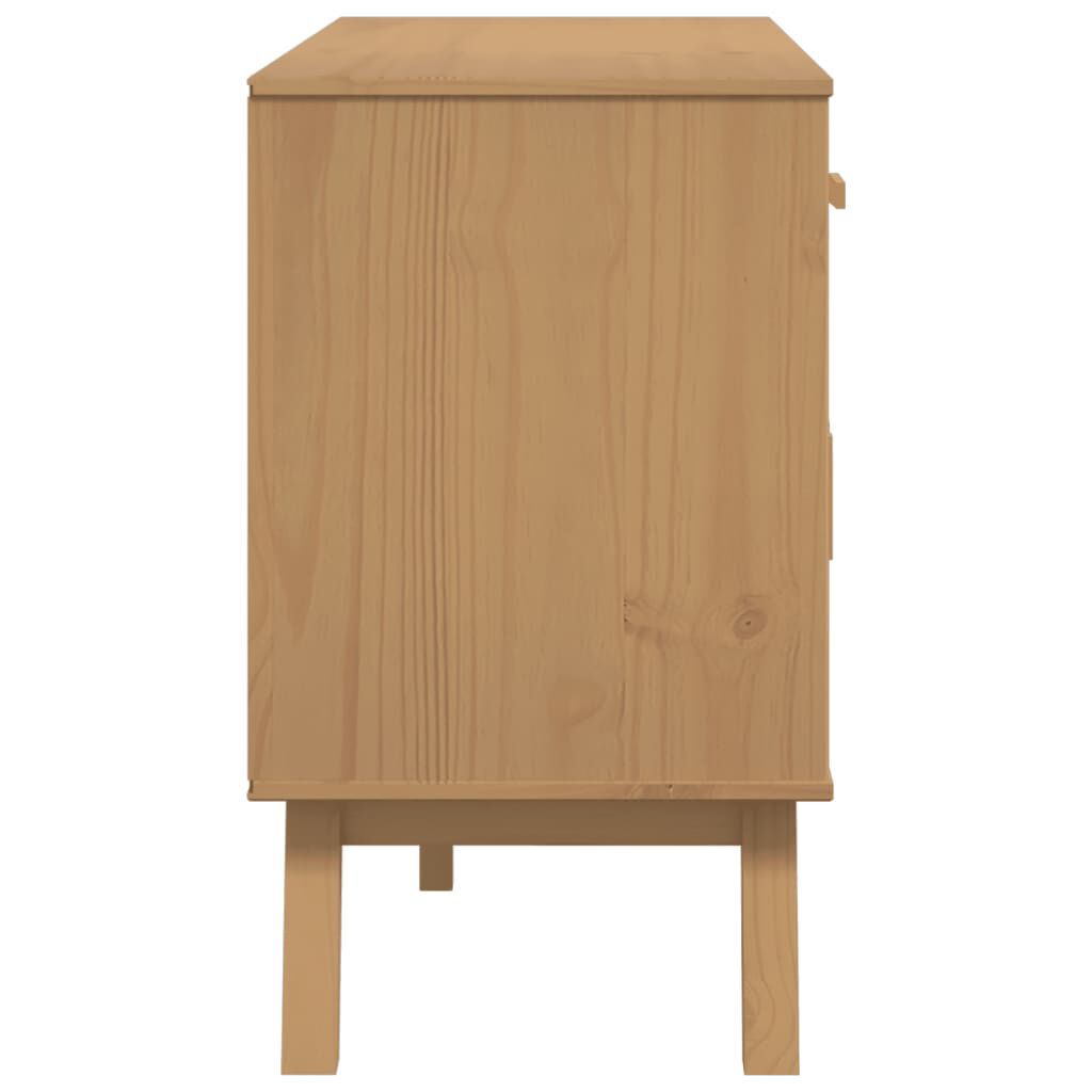vidaXL Μπουφές OLDEN Καφέ 114 x 43 x 73,5 εκ. από Μασίφ Ξύλο Πεύκου