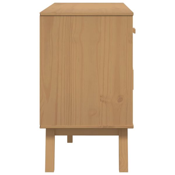 vidaXL Μπουφές OLDEN Καφέ 114 x 43 x 73,5 εκ. από Μασίφ Ξύλο Πεύκου