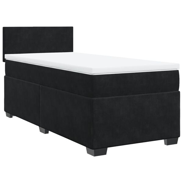 vidaXL &Kappa;&rho;&epsilon;&beta;ά&tau;&iota; Boxspring &mu;&epsilon; &Sigma;&tau;&rho;ώ&mu;&alpha; &Mu;&alpha;ύ&rho;&omicron; 80 x 200 &epsilon;&kappa;. &Beta;&epsilon;&lambda;&omicron;ύ&delta;&iota;&nu;&omicron;