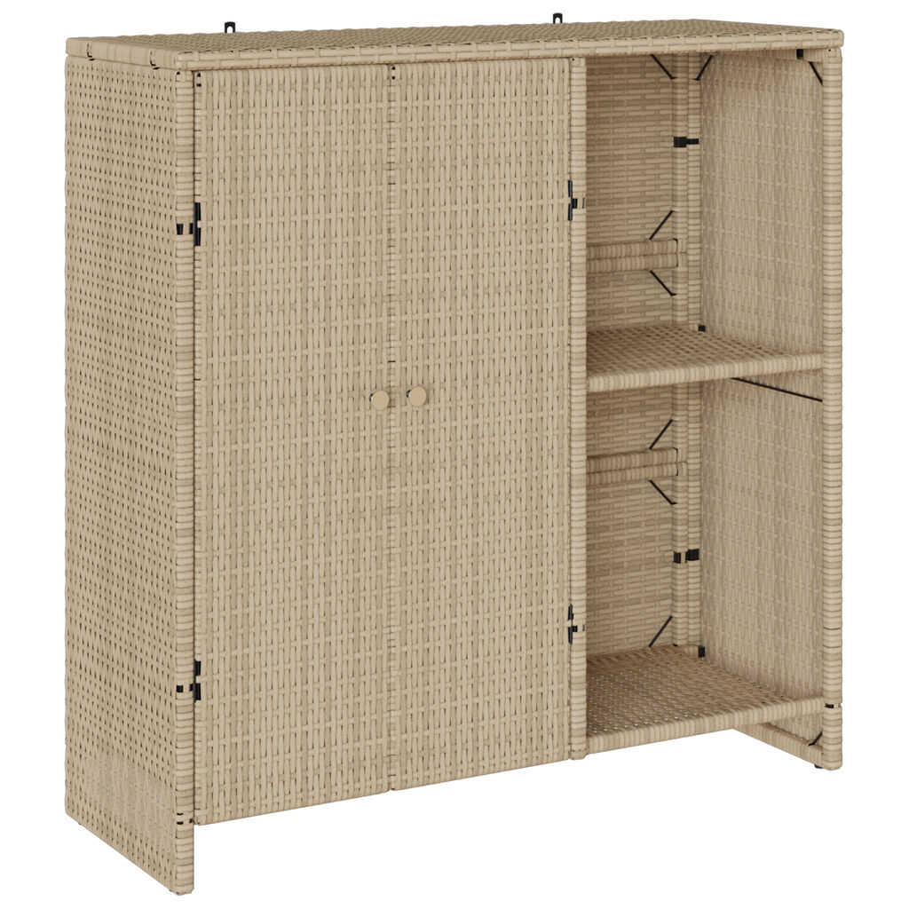 vidaXL Ντουλάπα Αποθήκευσης Μπεζ 100x36x102 εκ Ρατάν
